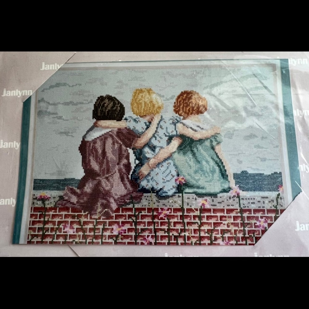 NIP Janlynn Best Friends Complete Cross Stitch Kit - Multi-Color